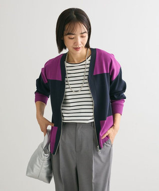 Green Parks ・ｆｕｒｒｙ　ｒａｔｅ　かる～いニットＺＩＰブル Navy