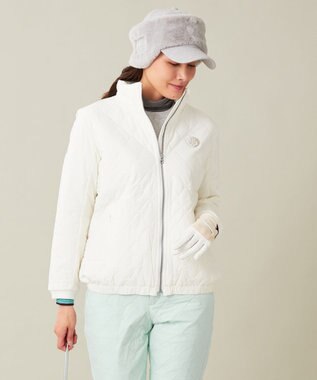 23区GOLF 【WOMEN】【防寒】キルティング ブルゾン ホワイト系