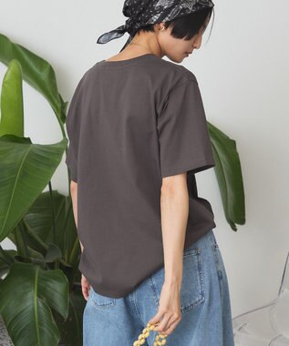 AMERICAN HOLIC 【マルチ機能】カレッジロゴＴシャツ Charcoal Gray