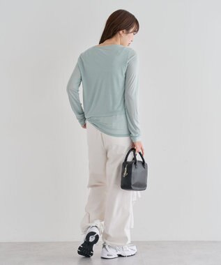 Green Parks ・Ｐｅｔｉｔ　Ｆｌｅｕｒ　レイヤードシアープルオーバ Green