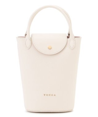 TOCCA 【八木アリサさん着用】PETAL SILHOUETTE LEATHER POCHETTE ポシェット アイボリー系