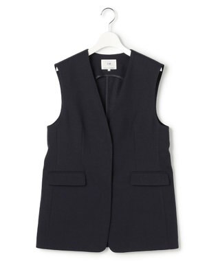 23区 【先行予約】アイアスマットストレッチ ノーカラージレ ネイビー系