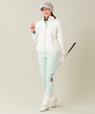 23区GOLF 【WOMEN】【防寒】キルティング ブルゾン ホワイト系