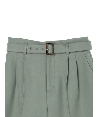 earth music&ecology ベルト付きショートパンツ Khaki