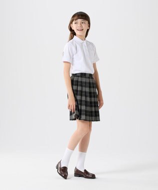 BEAMS SCHOOL ベーシック 半袖ポロシャツ ホワイト(ガールズ)