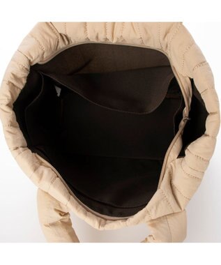 UNBILLION 【テレビ ドラマ着用アイテム】カシュカシュ cachecache / 親子キルティング刺繍トートバッグ ベージュ