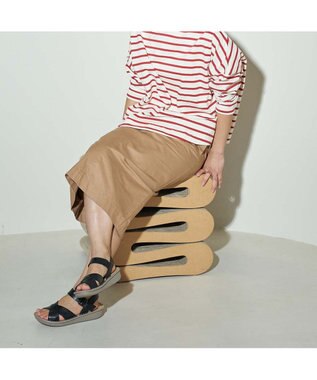 ing <ing>【WEB限定】【3E】クロスデザインサンダル ブラック