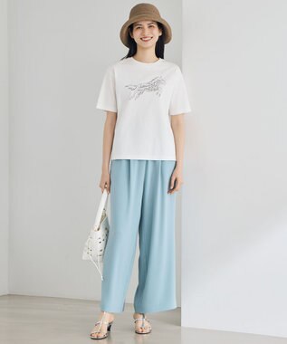 自由区 【カタログ掲載】ストレッチアムンゼンワイド パンツ [WEB先行カラー]サックス