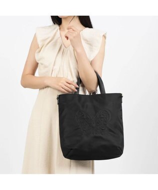 ANNA SUI デュオ トートバッグ クロ
