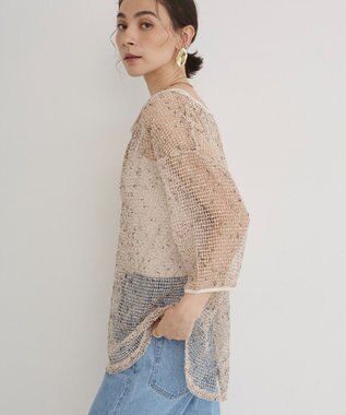 WEGO 【ANGIE VINTAGE】メッシュスキッパープルオーバー ナチュラル