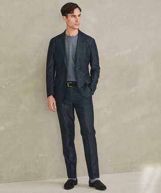 GOTAIRIKU 仕事で着られるTシャツ【サラサラ/よれにくい/透けにくい】キレイめ 鹿の子 ビズTシャツ ダルブルー系