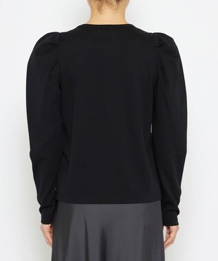 uncrave 【UVケア・接触冷感】ダブルフェイスジャージー ボリュームスリーブ カットソー(長袖)（uncrave STANDARD） ブラック