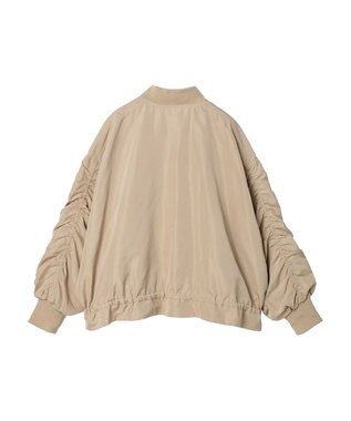 Green Parks 袖ギャザーＭＡー１ブルゾン Beige