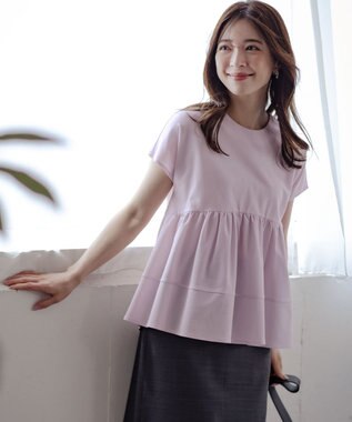 組曲 ツイルジャージーティアード カットソー ピンク系