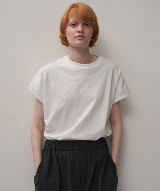 ATON DRY COTTON JERSEY | オーバーサイズプルオーバー WHITE