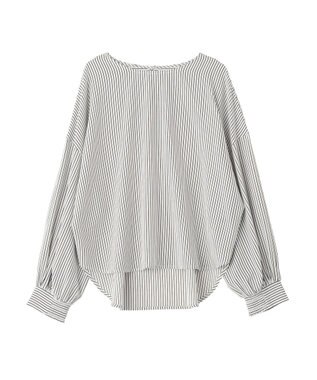 YECCA VECCA 2wayボリューム袖ブラウス Stripe