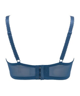 BRADELIS New York 【BRADELIS New York / 育乳補整ブラ・STEP2 寄せる】ローズステップ2ブラ24S1 脇高設計でスッキリ補正 ブルー
