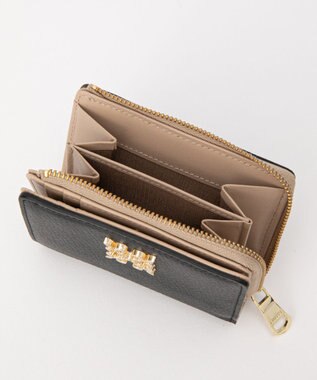 russet ＜お財布人気NO.1＞モノグラムプレートハーフウォレット(SO-376) Black/BE