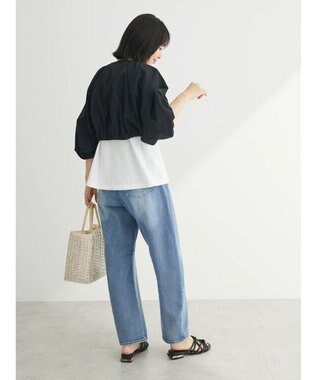 Green Parks ・ＥＬＥＮＣＡＲＥ　ＤＵＥ　バルーンスリーブボレロ Black