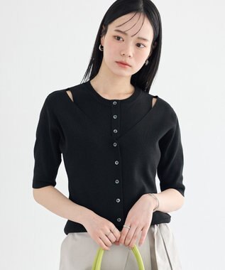 earth music&ecology フェイクレイヤードアメスリプルオーバー