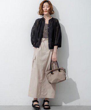 23区 VIOLAd'ORO 2WAY ナイロン トートバッグ (Sサイズ) ベージュ系