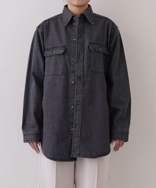 woadblue ＜坪田あさみさんコラボ＞CPOデニムジャケット グレー GREY