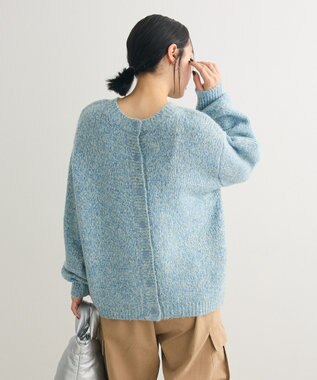 Green Parks ２ＷＡＹメランジＭＩＸニットプルオーバー Sax