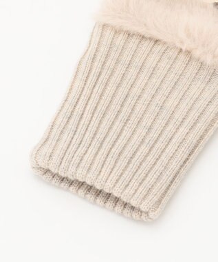 TOCCA KNIT FUR HANDWARMER 手袋 オフ系