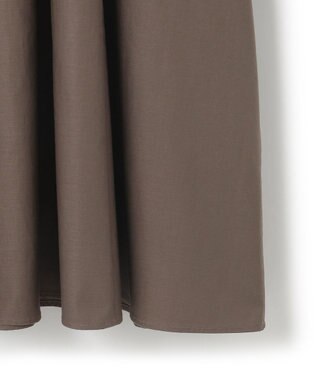 23区 【SLOW/一部店舗限定】ウォッシュドコットンストレッチ ワンピース ダークブラウン系