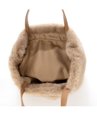 UNBILLION カシュカシュ cachecache / ミンク風ファーシンプルトート ベージュ