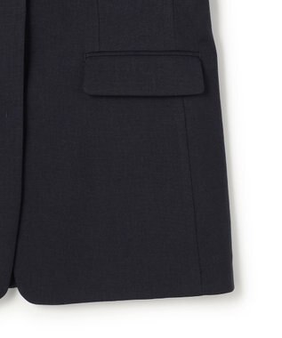 23区 【先行予約】アイアスマットストレッチ ノーカラージレ ネイビー系