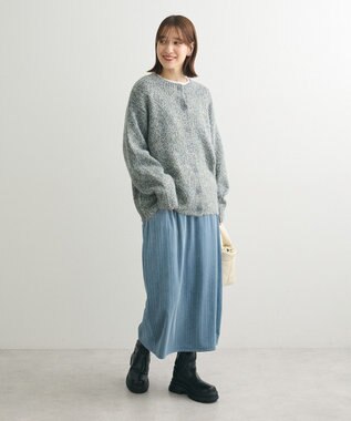 Green Parks ２ＷＡＹメランジＭＩＸニットプルオーバー Navy