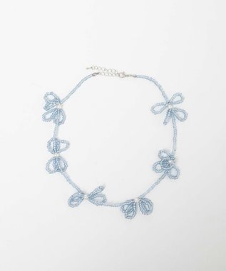 WEGO Lフラワービーズネックレス 柄2