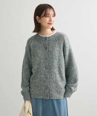 Green Parks ２ＷＡＹメランジＭＩＸニットプルオーバー Navy