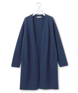 ICB L ミルドウール ロングカーディガン ブルーグレー系