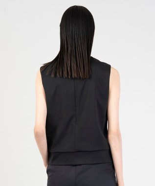 23区 【エステータ】トリアセファインジャージー タックデザイン カットソー ブラック系