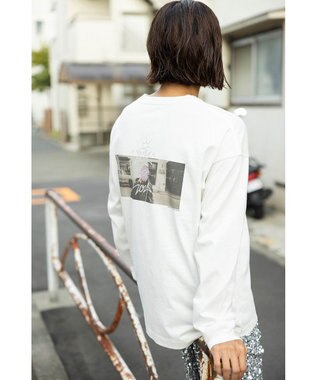 NAVE 【xNAVE】Six Sence Recordコラボ グラフィックロングスリーブT アイボリー系