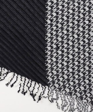 JOSEPH HOMME 新色【上質素材】シルクカシミヤ　 千鳥パターンプリーツ ブラック系