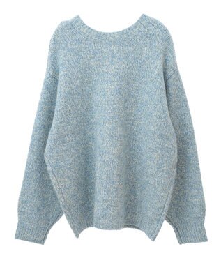 Green Parks ２ＷＡＹメランジＭＩＸニットプルオーバー Sax