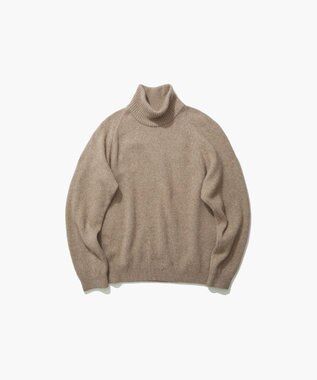 ATON SPUN CASHMERE | ボトルネックセーター - UNISEX BEIGE