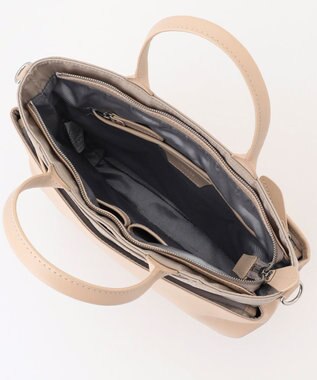 Y'SACCS シルキーリュクス2WAYトートバッグ アイボリー