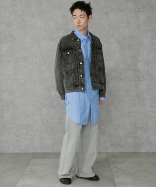 WEGO デニムトラッカージャケット デニムブラックソノタ