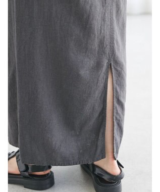 CRAFT STANDARD BOUTIQUE 【キナリノ別注】リネンレーヨンスカート Charcoal Gray