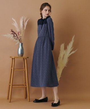 【WEB限定】【TOCCA LAVENDER】Little Rose Classic Long Dress ロングドレス, モーブ系5, 0