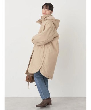 earth music&ecology ２ｗａｙ中綿モッズコート Beige