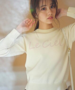 Feroux 【洗える】レタードロゴ プルオーバーニット