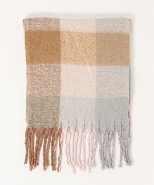 UNBILLION カシュネ cache nez / 起毛ブロックチェックストール