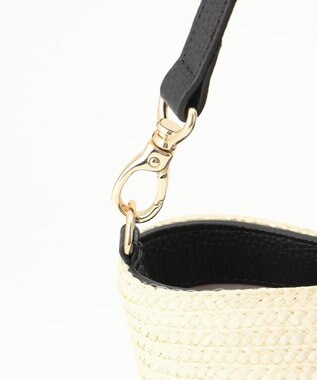 LA BAGAGERIE フラップ2WAYかごトートバッグ アイボリー