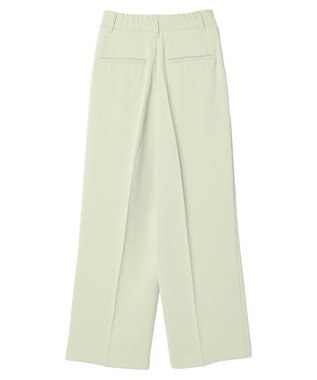 earth music&ecology タックストレートパンツ Light Green