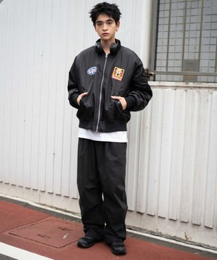 WEGO 【ユニセックス着用ITEM】パテッドワッペンMA－1 ブラック